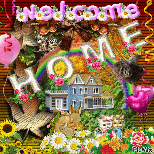 WELCOME HOME - Free animated GIF - PicMix