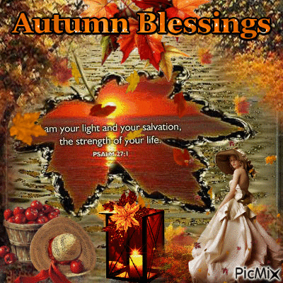 Image result for autumn blessings gif